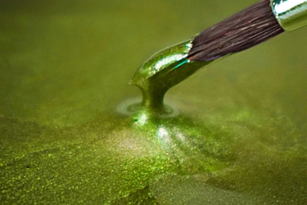 Epoxy Resin metallic olive green