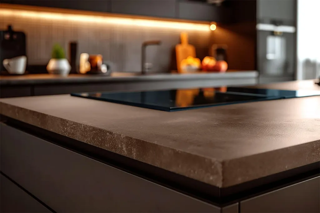 Microcement furniture terra brown EPODEX