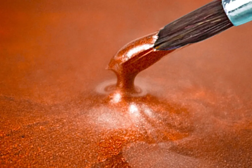 Epoxy Resin metallic bronze red