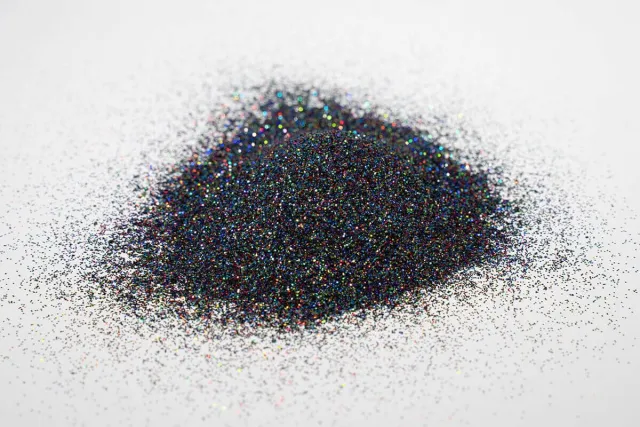 BLACK - Holographic Glitter Pigment Glitter Paint pigment varnish