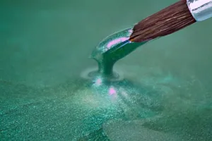 EpoxdResin metallic dark green